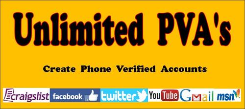 Product picture Unlimited PVA Phone Verified Accounts